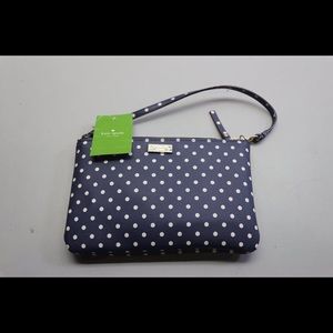 Kate Spade Blue Polka Dot Mini Handbag w/ COA
